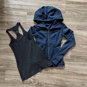 Lululemon Athletic Jacket and Tank Top Bundle